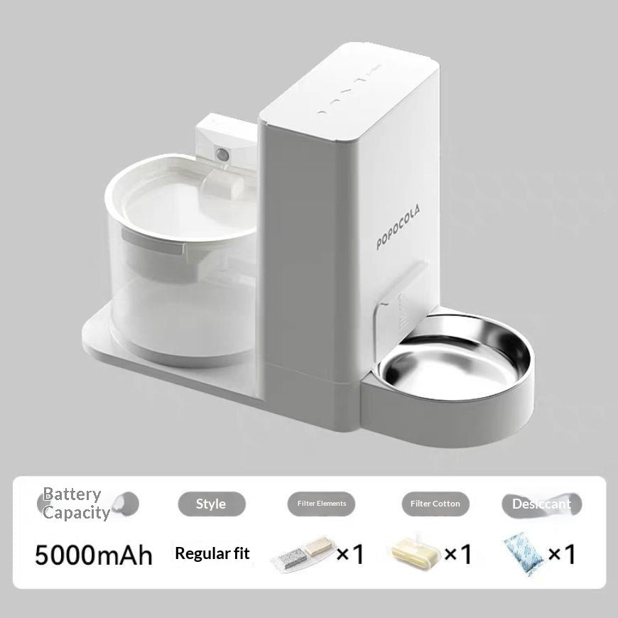 KFX-5571773 Wireless Thermostatic Cat Water Dispenser with Dual Drinking Functionality and Filter System