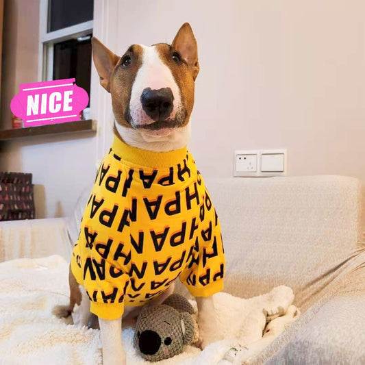 KFX-5573949 Simple Pet T-Shirt with Letter Print for Dogs in Various Sizes