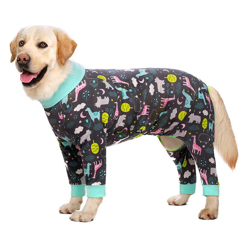 KFX-5575741 Casual Cotton Clothing for Medium and Large Dogs – Fully Printed Designs in Various Sizes
