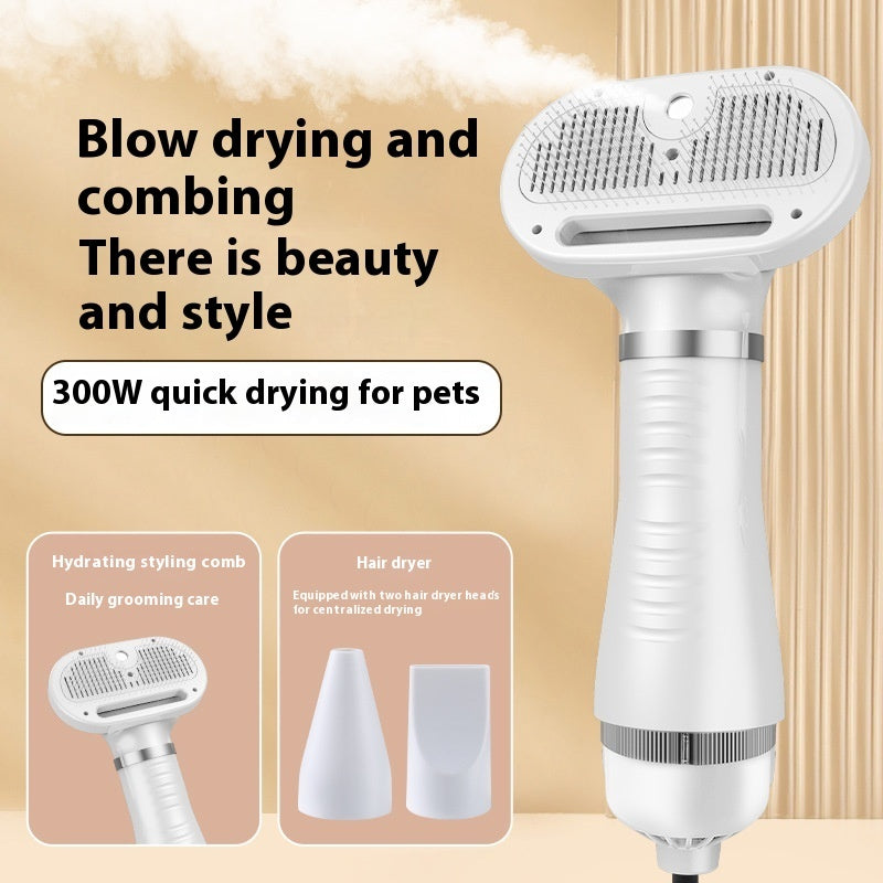 KFX-5577149 Pet Air Dryer with Integrated Hot Spray and One-Click Hair Removal - Multiple Color Options