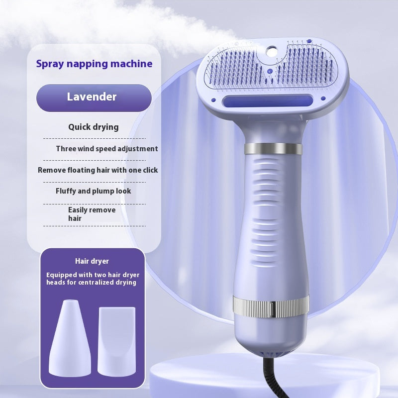 KFX-5577149 Pet Air Dryer with Integrated Hot Spray and One-Click Hair Removal - Multiple Color Options