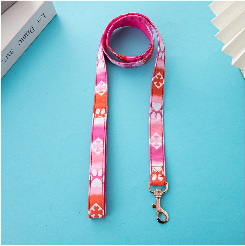 KFX-5580605 Fashionable Pet Harness with Traction Rope for Dogs - Available in Red, Blue, and Pink