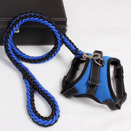 KFX-5586365 Saddle Chest Strap for Dogs - Durable Nylon with Breathable Mesh and Comfortable Padding, Black Red Camouflage