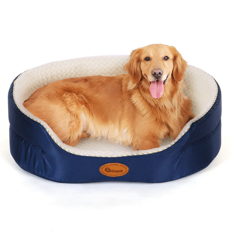 KFX-5587133 Large Navy Blue Removable and Washable Summer Dog Sofa Pet Bed for Small to Extra Large Dogs