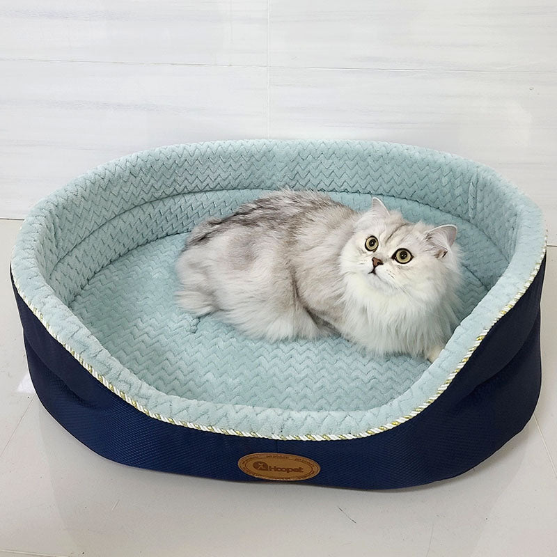KFX-5587133 Large Navy Blue Removable and Washable Summer Dog Sofa Pet Bed for Small to Extra Large Dogs