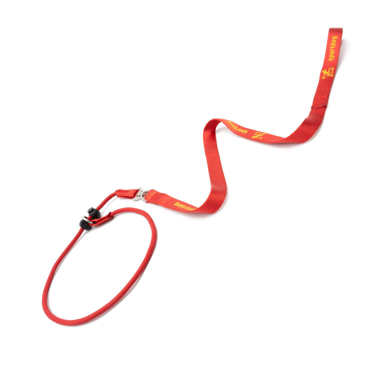 KFX-5588541 Durable Nylon Dog Training Rope for Effective Pet Control - 1.5m x 2cm, Black or Red