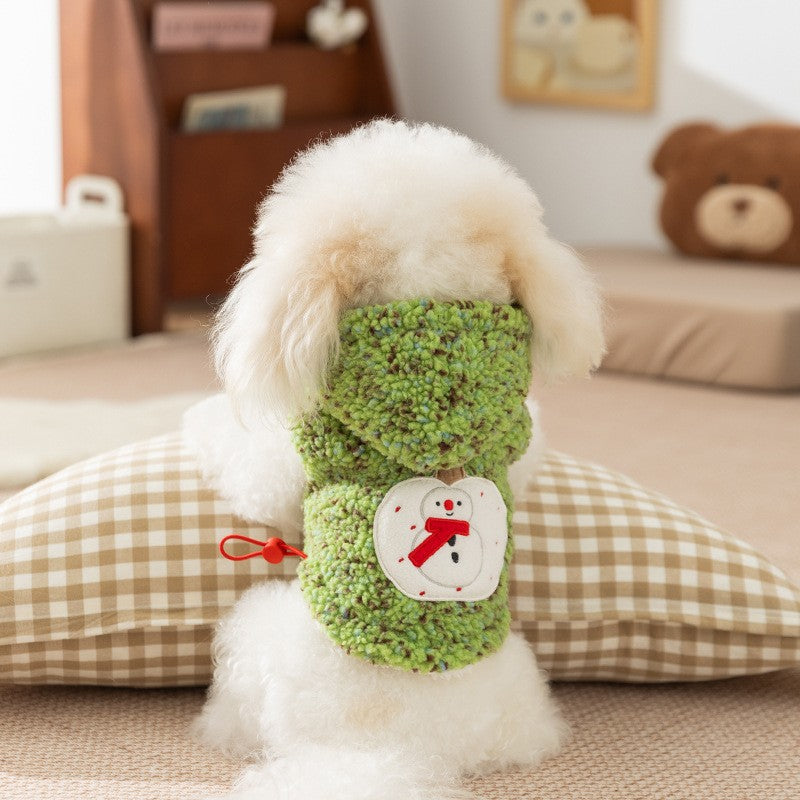 KFX-5591613 Korean-Style Cute Cartoon Bear Pet Hoodie for Small to Medium Dogs and Cats