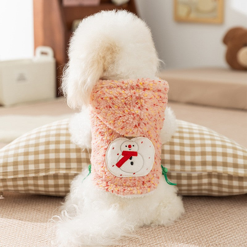 KFX-5591613 Korean-Style Cute Cartoon Bear Pet Hoodie for Small to Medium Dogs and Cats