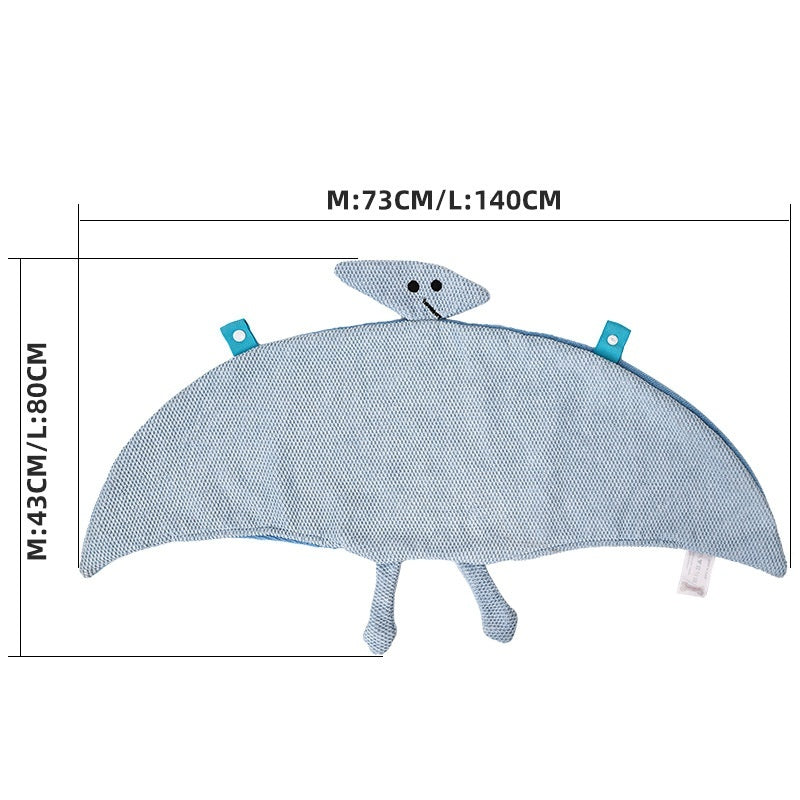 KFX-5592509 Quick-Drying Absorbent Polyester Dog Bathrobe Towel in Blue