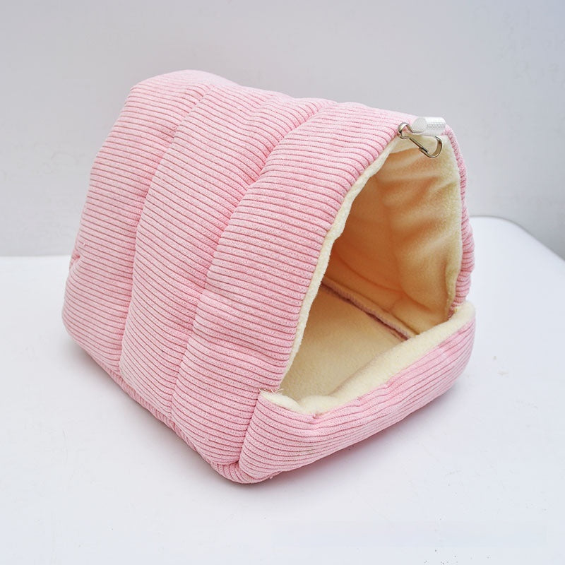 KFX-5592893 Cozy Thickened Cotton Bird Nest for Parrots & Small Birds - Multiple Colors Available