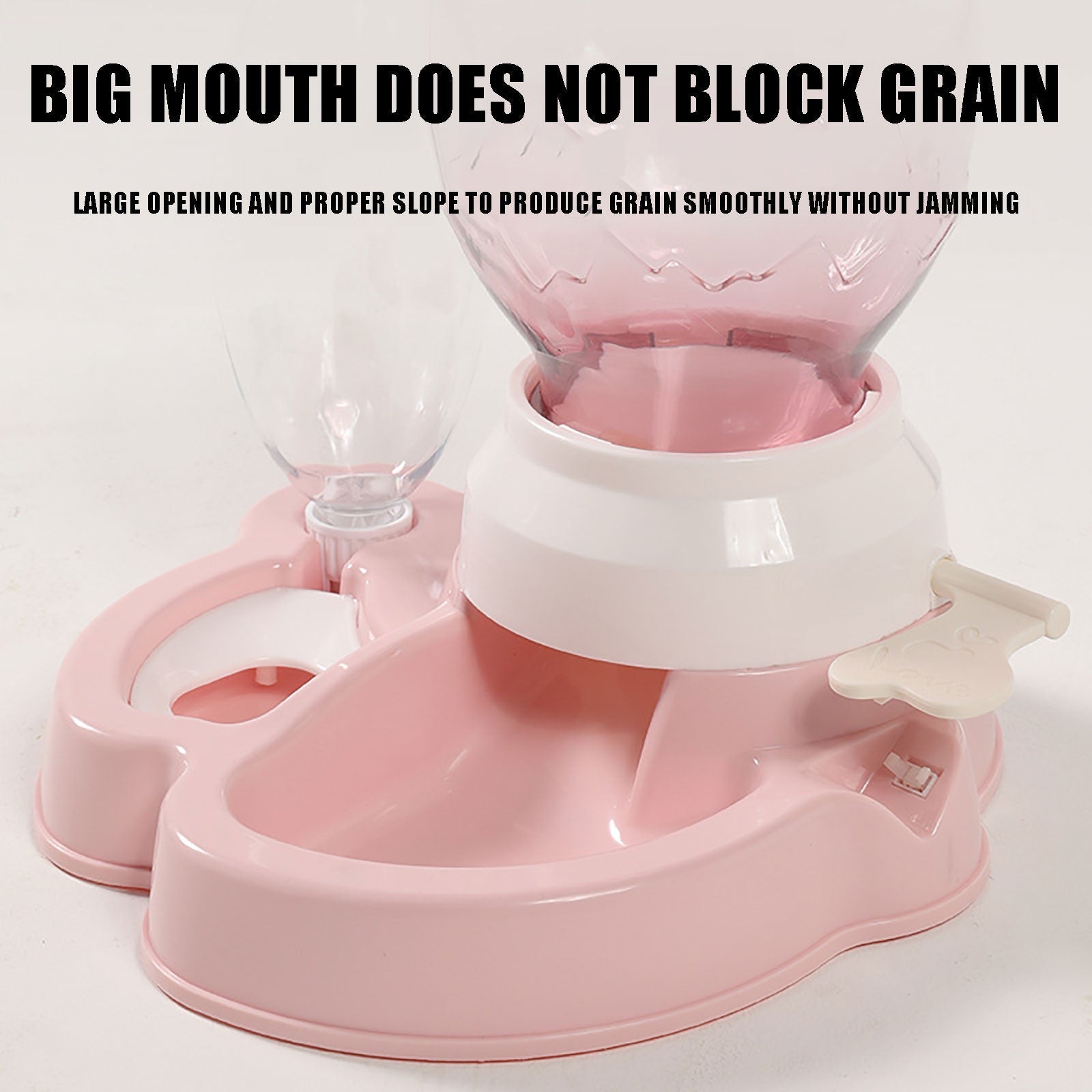 KFX-5596605 Automatic Pet Feeder and Waterer for Dogs and Cats - Prevents Tipping, No Wet Mouth