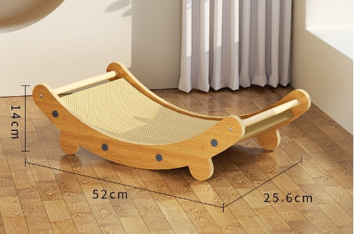 KFX-5598781 Upgraded Sisal Cat Scratch Board with Corrugated Paper Base and Integrated Cat Nest