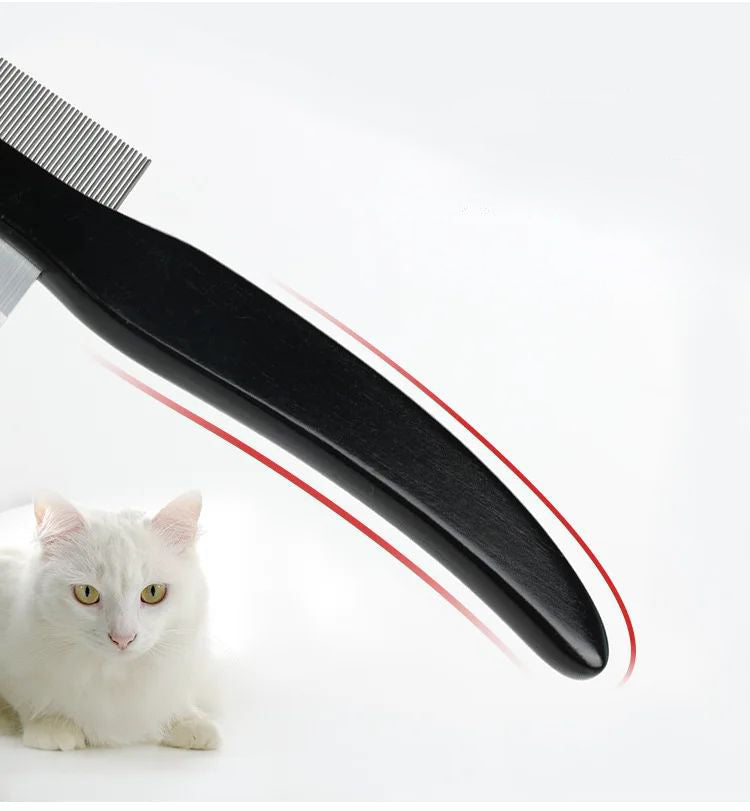 KFX-5600061 Pet Hair Removal Comb - Double-Sided Deshedding Brush for Cats and Dogs