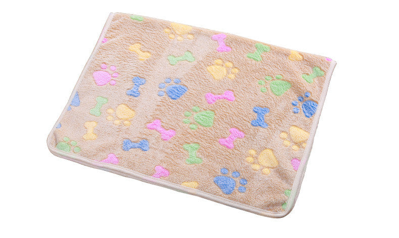 KFX-5600445 Warm Coral Fleece Blanket for Cats and Dogs - Versatile Kennel Mat in Multiple Sizes
