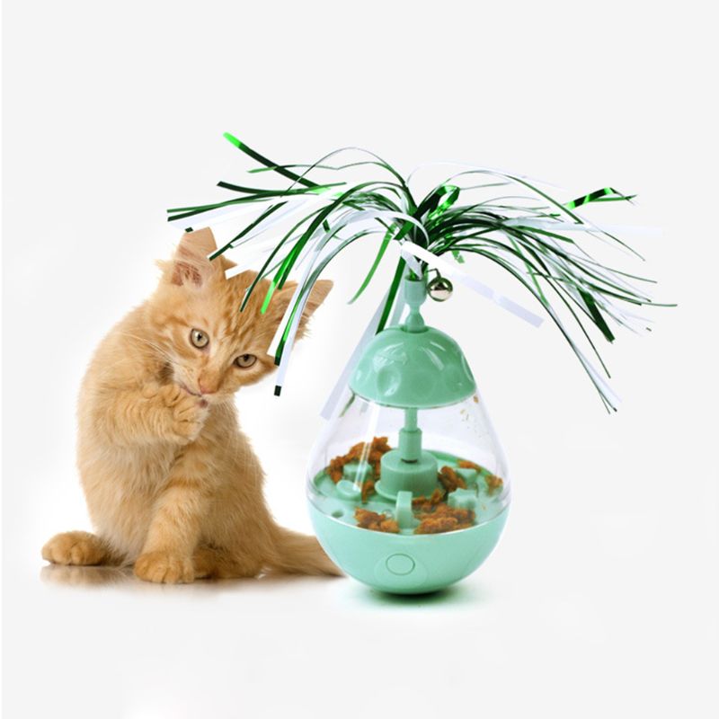 KFX-5602365 Interactive LED Light Tumbler Cat Toy - Engaging Bite Toy for Playful Kittens