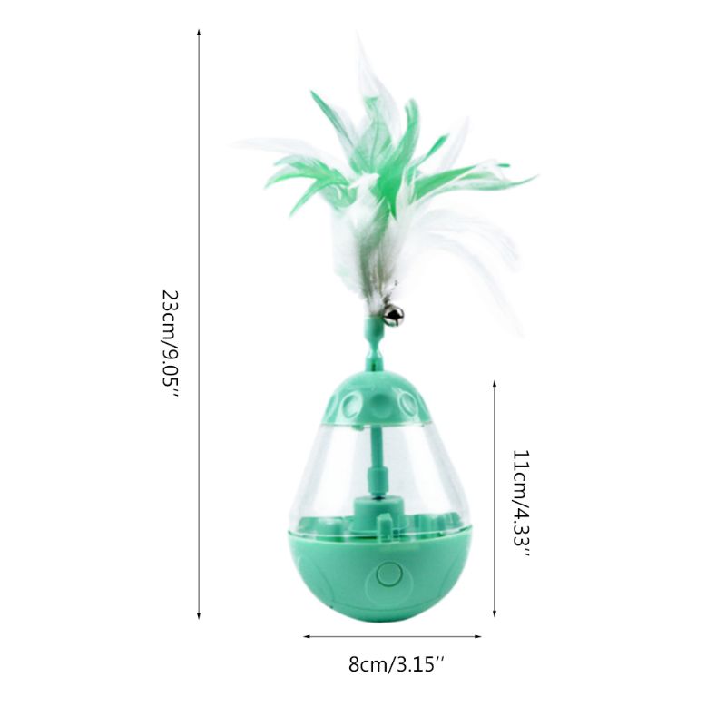 KFX-5602365 Interactive LED Light Tumbler Cat Toy - Engaging Bite Toy for Playful Kittens