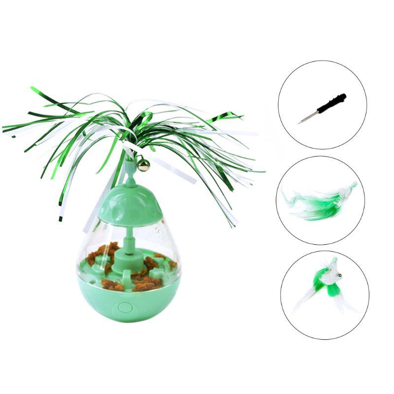 KFX-5602365 Interactive LED Light Tumbler Cat Toy - Engaging Bite Toy for Playful Kittens