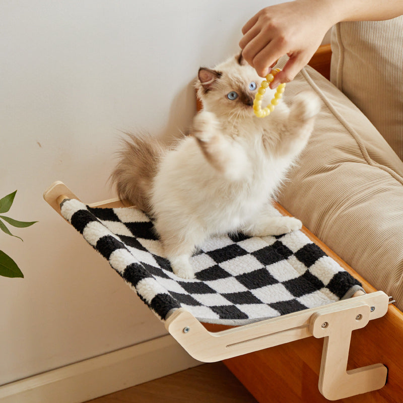 KFX-5602621 Window Hammock for Cats - Cozy Hanging Nest for Sunbathing and Relaxation