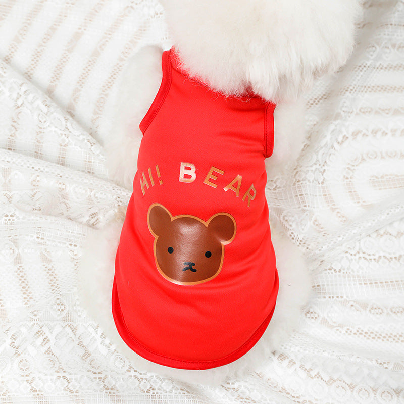 KFX-5604157 Cute Casual Printed Pet Dog Vest in Multiple Designs and Sizes