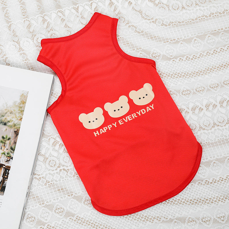 KFX-5604157 Cute Casual Printed Pet Dog Vest in Multiple Designs and Sizes