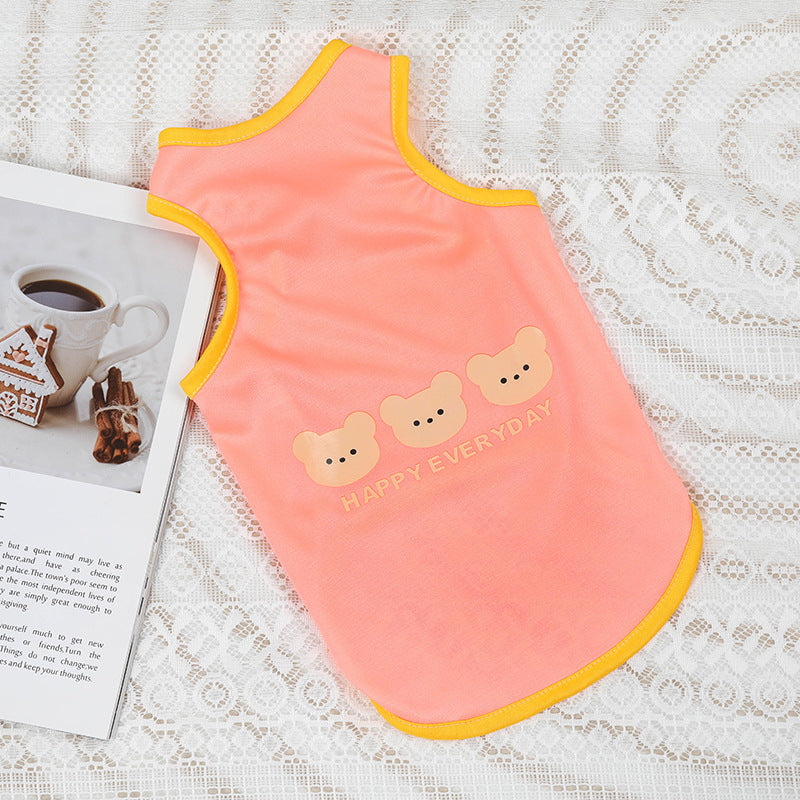KFX-5604157 Cute Casual Printed Pet Dog Vest in Multiple Designs and Sizes