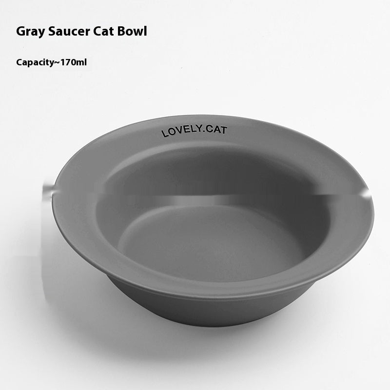 KFX-5604541 Ceramic UFO Cat Bowl with Square Height-Adjustable Rack in Multiple Colors
