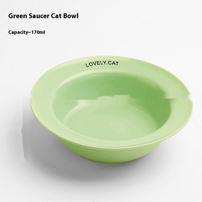 KFX-5604541 Ceramic UFO Cat Bowl with Square Height-Adjustable Rack in Multiple Colors