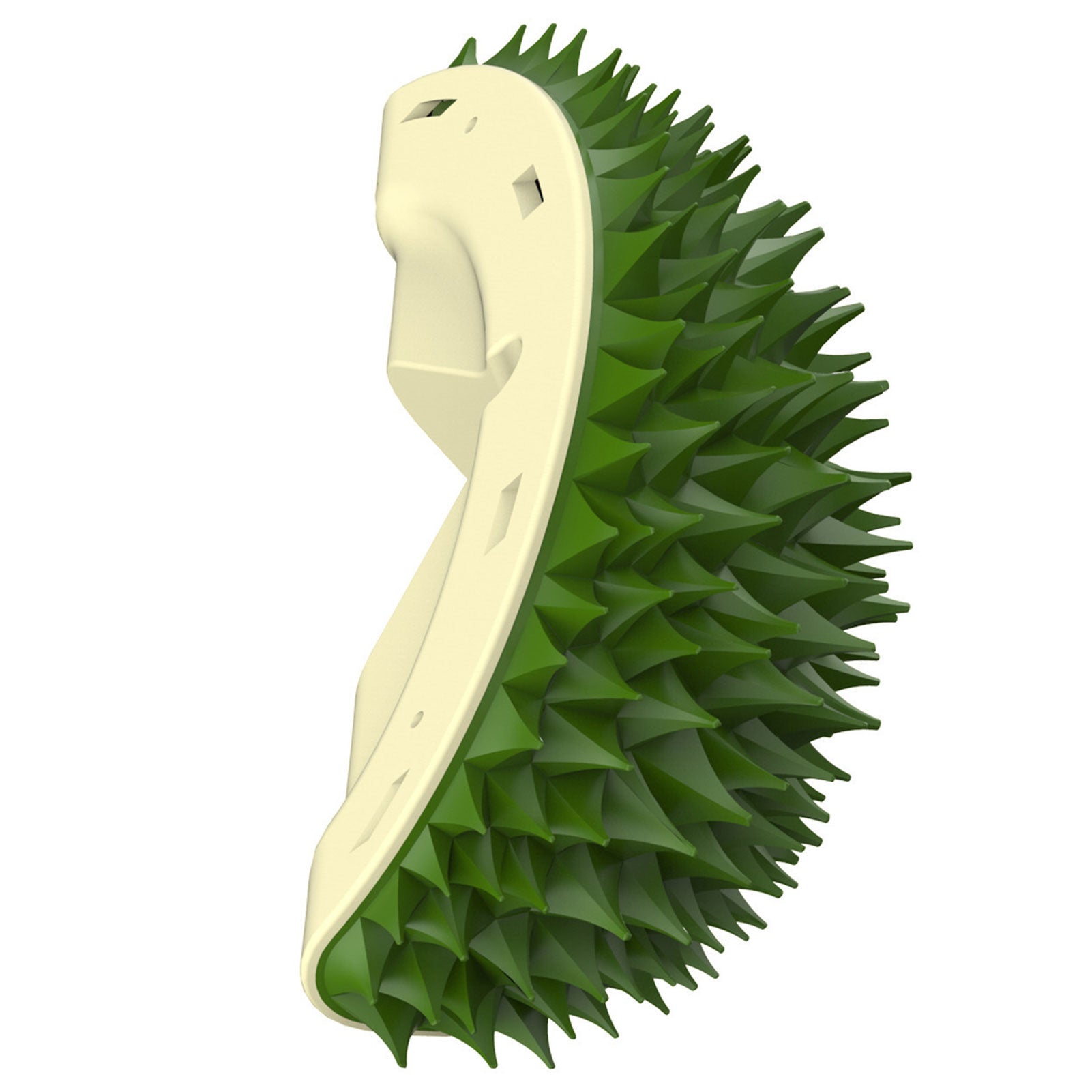 KFX-5605821 Durian-Shaped Cat and Dog Self-Grooming Brush with Massage Combs and Natural Teeth Cleaning Features