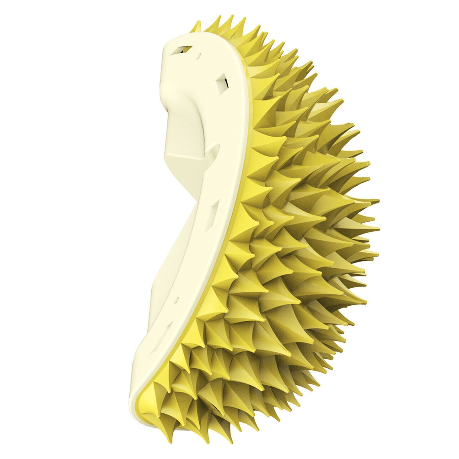 KFX-5605821 Durian-Shaped Cat and Dog Self-Grooming Brush with Massage Combs and Natural Teeth Cleaning Features