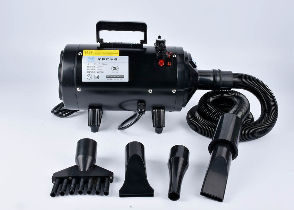KFX-5606205 High-Power Metal Dog Hair Dryer, Model LT-1090A, 2200W Water Blower, 220V~