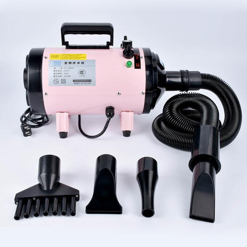 KFX-5606205 High-Power Metal Dog Hair Dryer, Model LT-1090A, 2200W Water Blower, 220V~