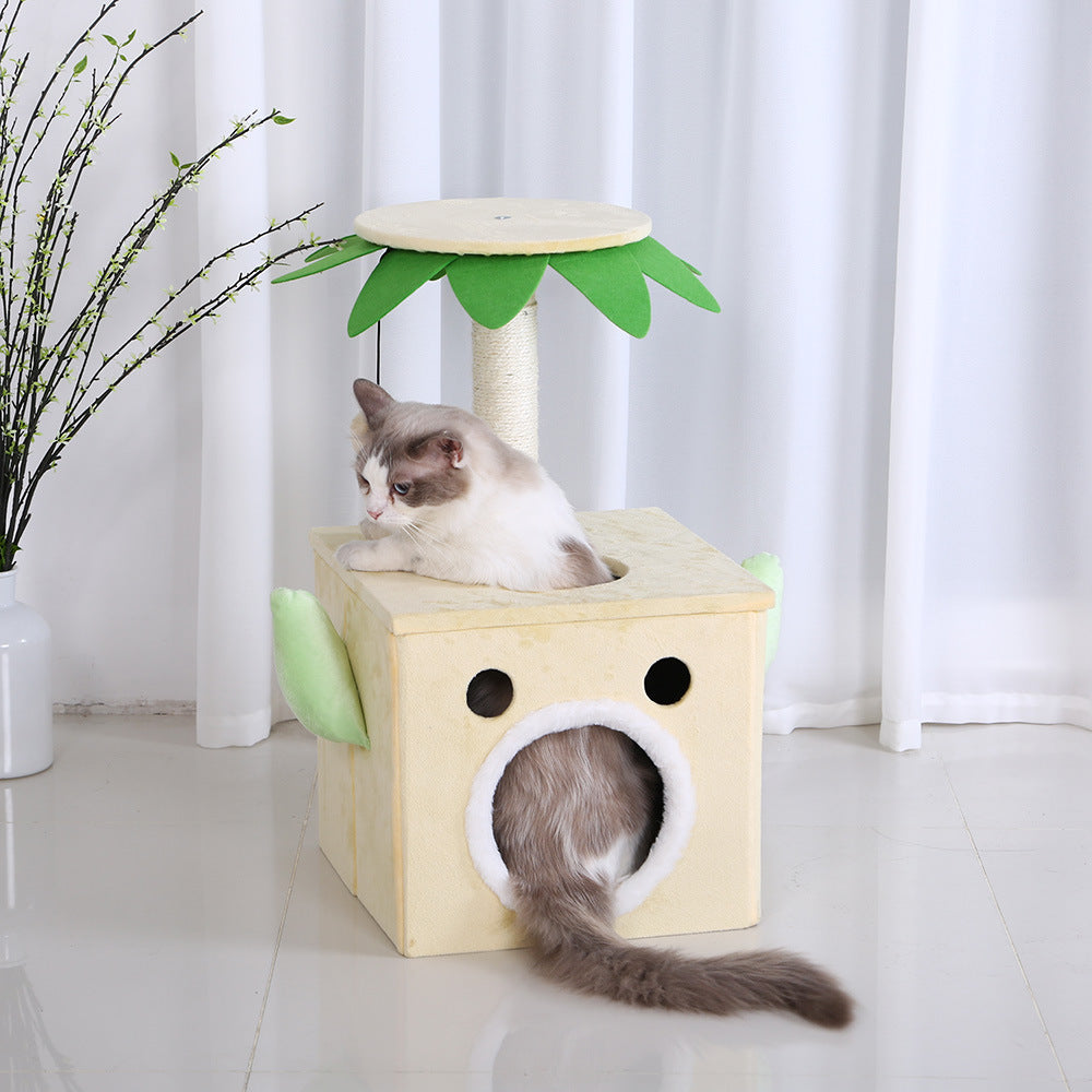 KFX-5607613 Cat Scratching Post with Unique Emoji Design - Sisal Grinding Claw Board for Stress Relief - Multiple Sizes Available