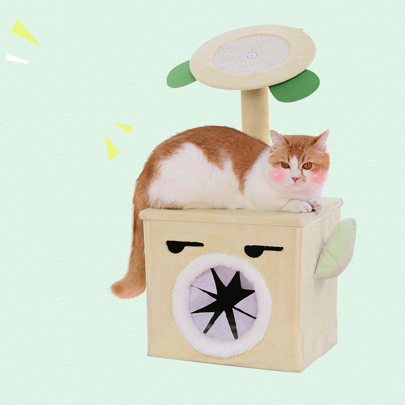 KFX-5607613 Cat Scratching Post with Unique Emoji Design - Sisal Grinding Claw Board for Stress Relief - Multiple Sizes Available