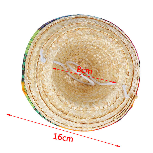 KFX-5609149 Elegant Adjustable Khaki Straw Wide Brim Dome Hat for All Seasons
