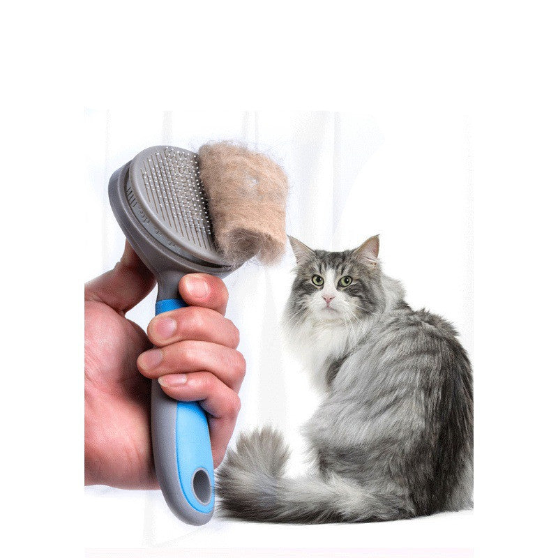 KFX-5609917 Kitten Cat Comb De-Floating Hair Stripper with 60° Bent Needle for Gentle Grooming