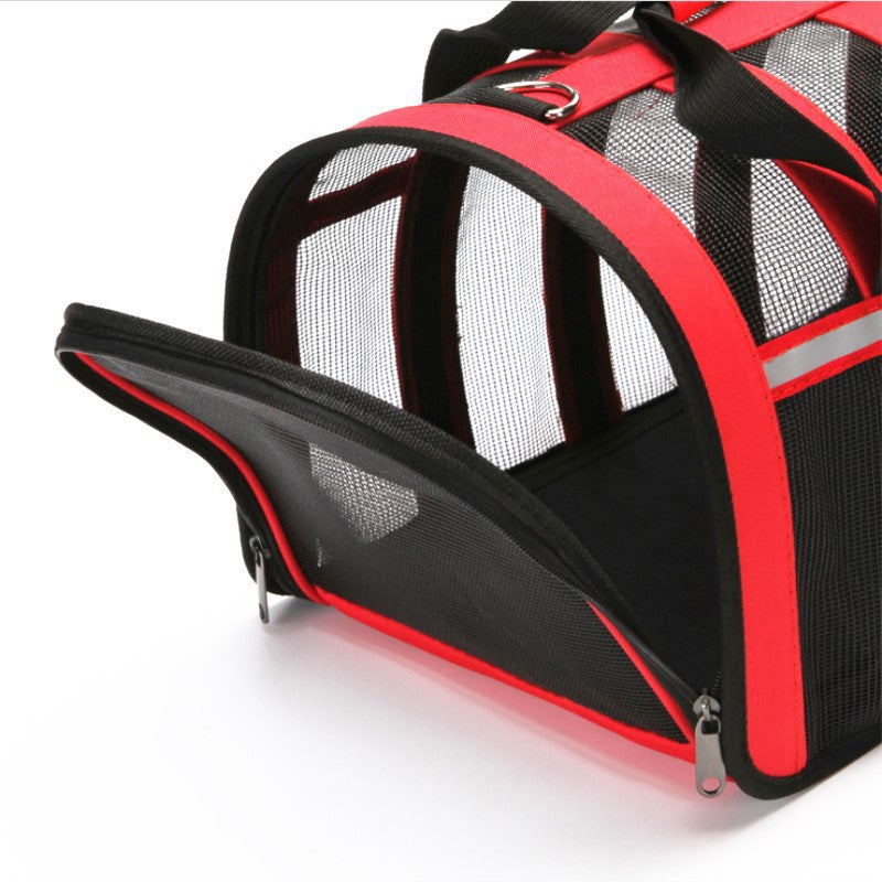 KFX-5610557 Space Capsule Portable Pet Carrier with Geometric Pattern in Multiple Sizes