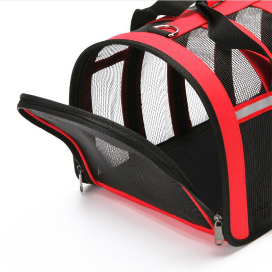 KFX-5610557 Space Capsule Portable Pet Carrier with Geometric Pattern in Multiple Sizes