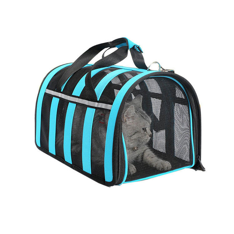 KFX-5610557 Space Capsule Portable Pet Carrier with Geometric Pattern in Multiple Sizes
