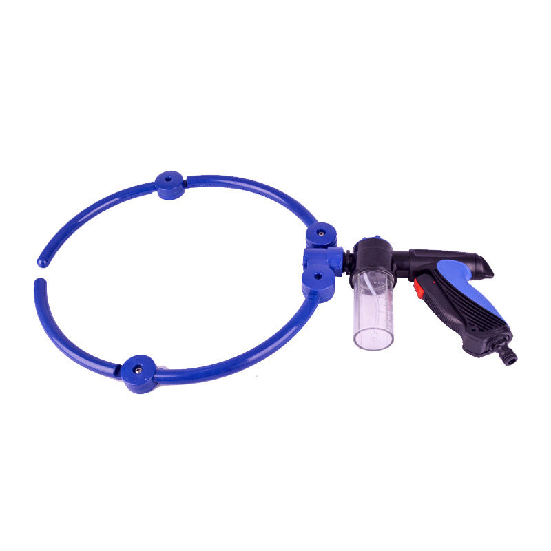 KFX-5611965 360-Degree Self-Priming Foldable Pet Bathing Spray Gun with Adjustable Water Flow and Anti-Skid Handle