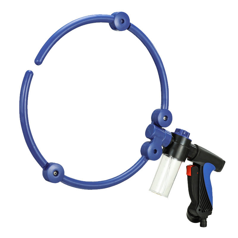 KFX-5611965 360-Degree Self-Priming Foldable Pet Bathing Spray Gun with Adjustable Water Flow and Anti-Skid Handle