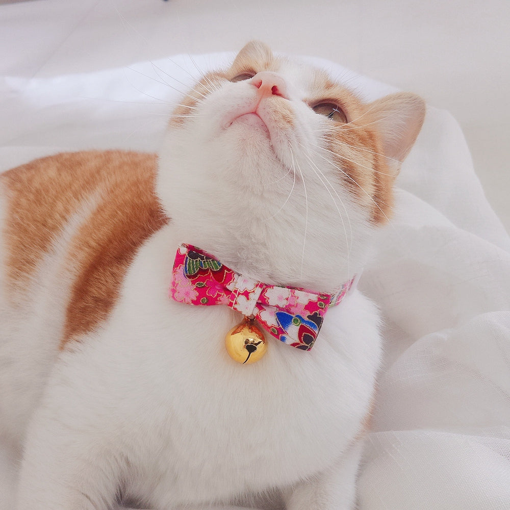 KFX-5612093 Shiba Inu Cartoon Adjustable Pet Bow Tie, Nylon Material, 17-30cm Size