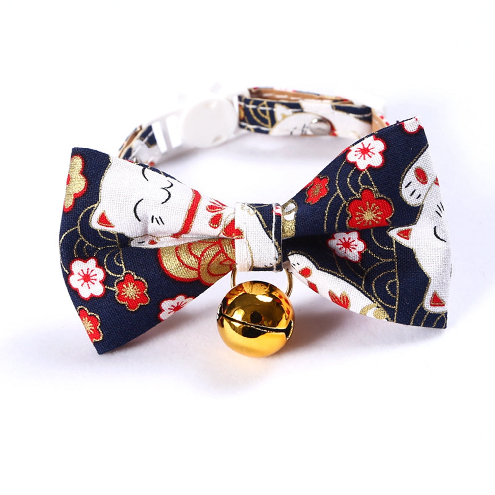 KFX-5612093 Shiba Inu Cartoon Adjustable Pet Bow Tie, Nylon Material, 17-30cm Size