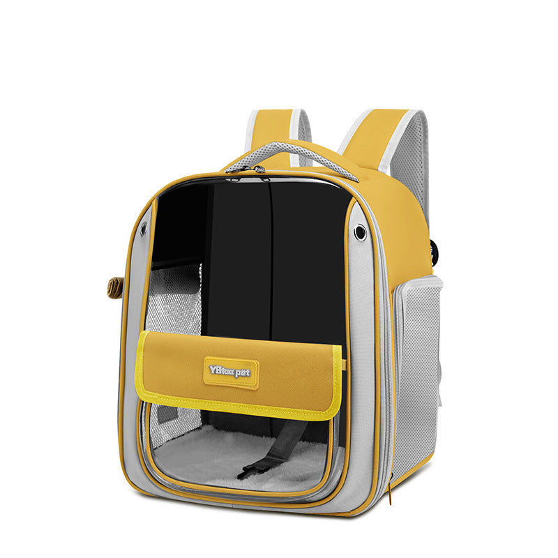 KFX-5616317 Large Capacity Breathable Panoramic Pet Carrier Bag - Lightweight Oxford Fabric