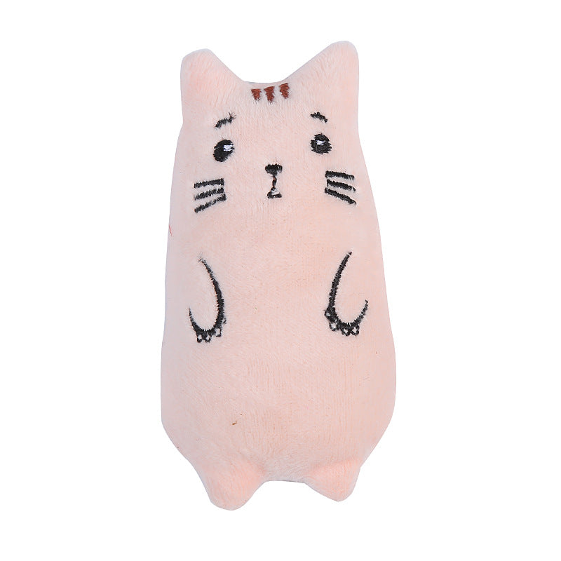 KFX-5619517 Plush Cat Oval Toys with Cat Grass - Available in Frog, Dinosaur, Brown Bear, Cat, and Duck Designs