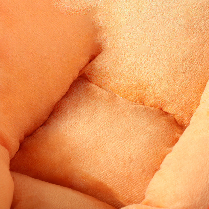KFX-5619901 Carrot Dog Nesting Bed with Washable Soft Blanket for Small and Medium Pets