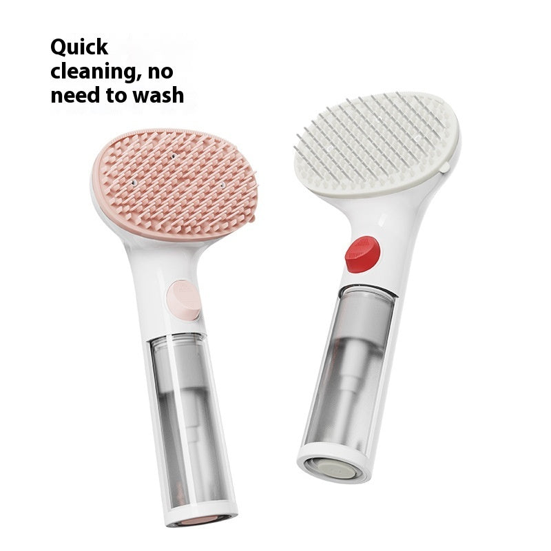 KFX-5621437 3-in-1 Pet Steam Comb for Wash-Free Grooming, Hair Removal, and Massaging Pets