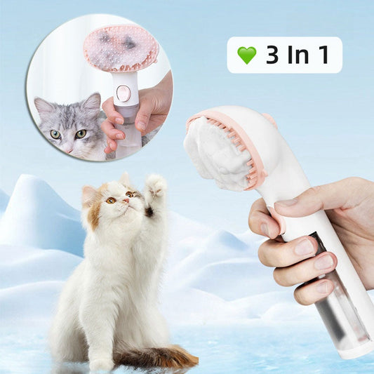 KFX-5621437 3-in-1 Pet Steam Comb for Wash-Free Grooming, Hair Removal, and Massaging Pets