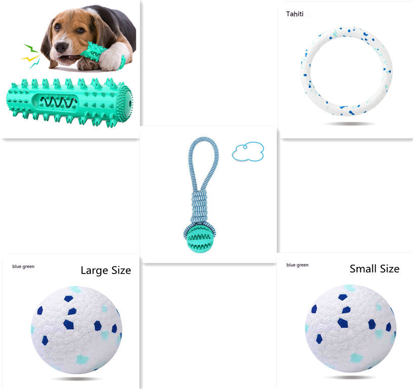 KFX-5626429 Durable TPR Dog Teething Stick Toothbrush Chewing Toy for Canine Dental Care