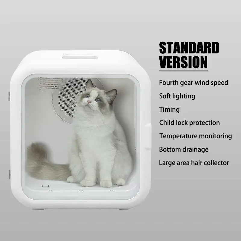 KFX-562707 Automatic Pet Hair Dryer for Dogs and Cats - Multifunctional ABS Drying Box with Quiet Operation