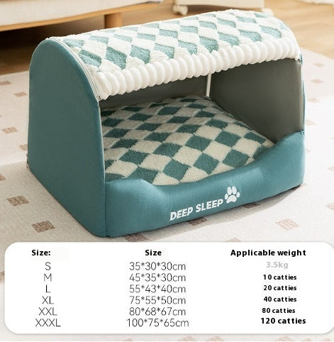 KFX-5627453 Cozy Three-Dimensional Bear-Shaped Pet Kennel with Removable Nest for Small Dogs